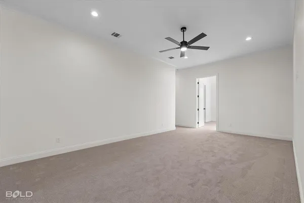 a view of an empty room