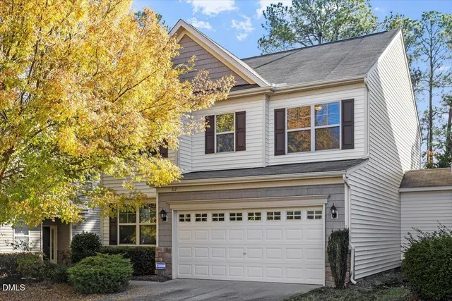 a front view of a house