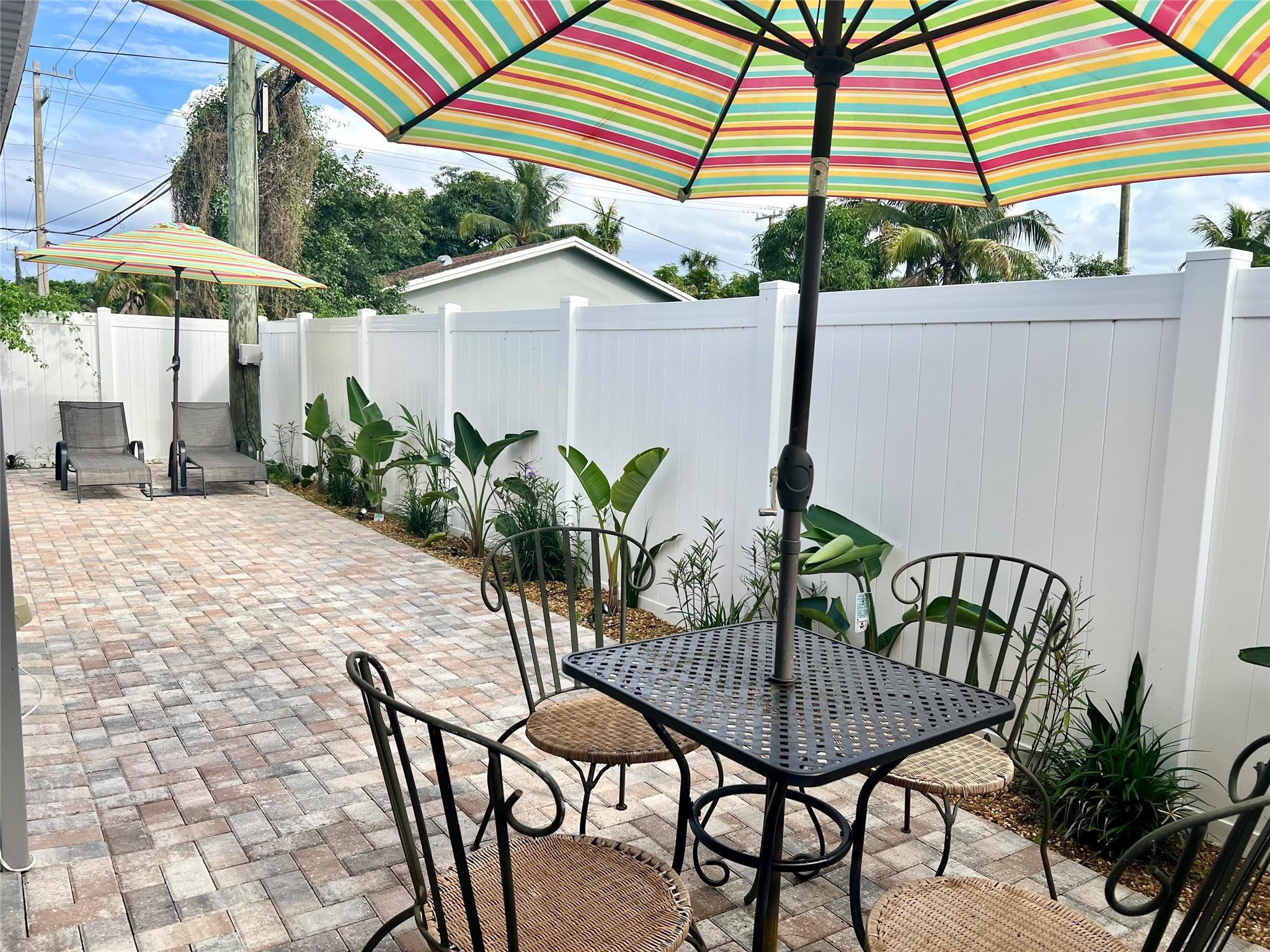 12 Southwest 6th Street Delray Beach, FL 33444 - Photo 9 of 9 a view of balcony with a table and chairs under an umbrella
