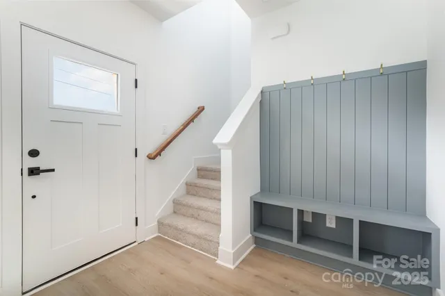 a view of a entryway with stairs