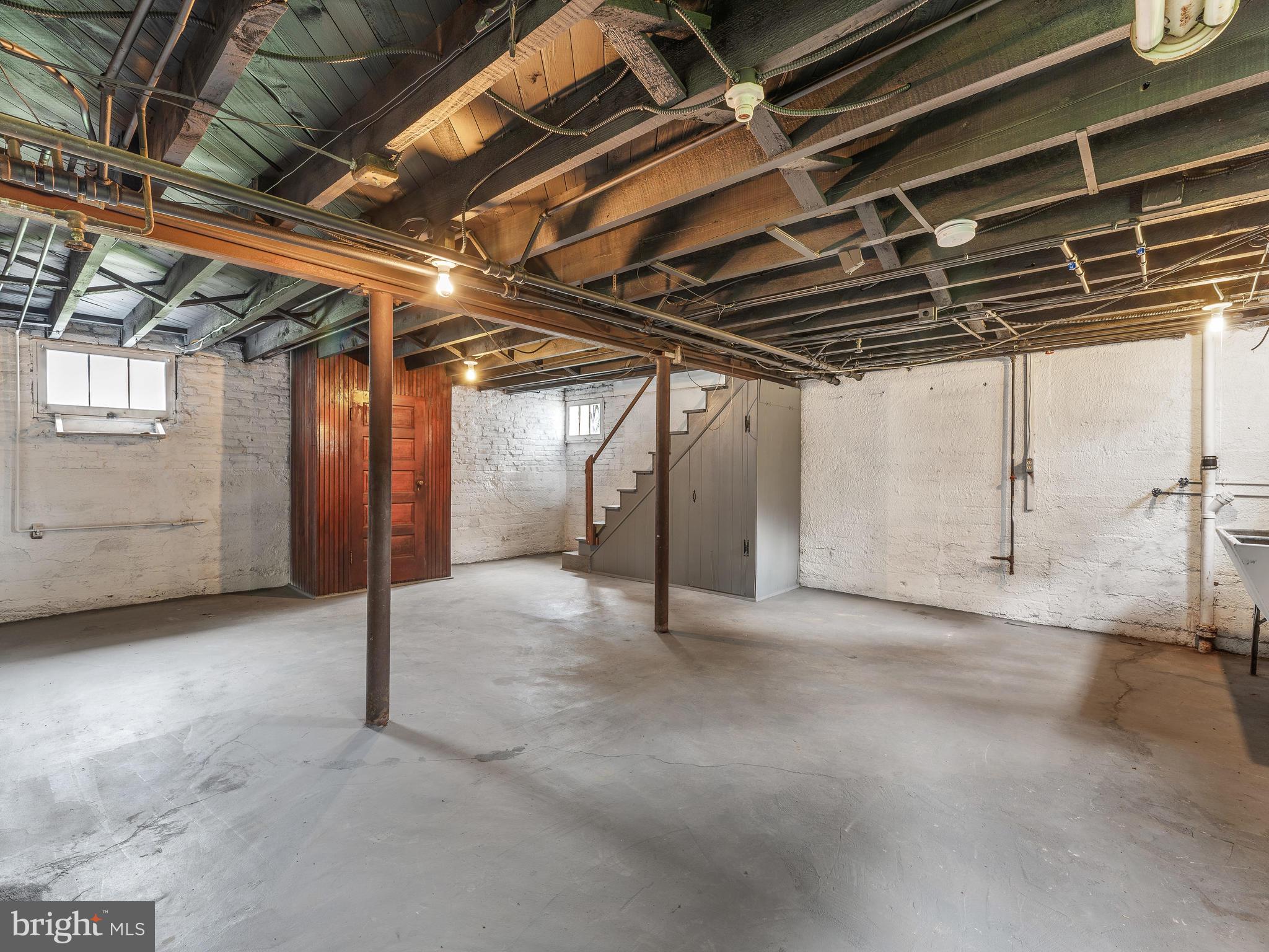 4203 Fordham Road Baltimore, MD 21229 - Photo 32 of 36 Unfinished basement ready for finishing touches!