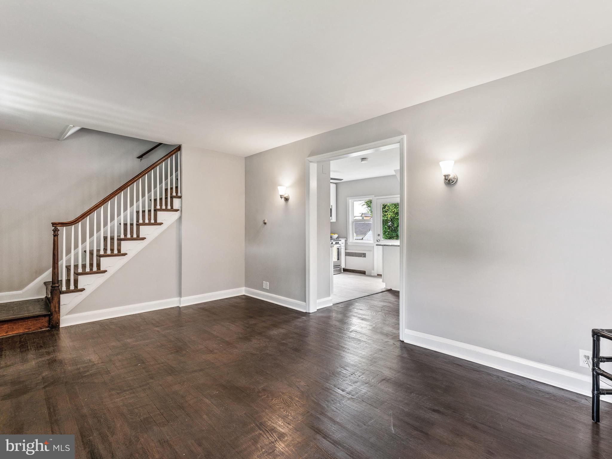 4203 Fordham Road Baltimore, MD 21229 - Photo 6 of 36 Living room leads to Dining & Kitchen