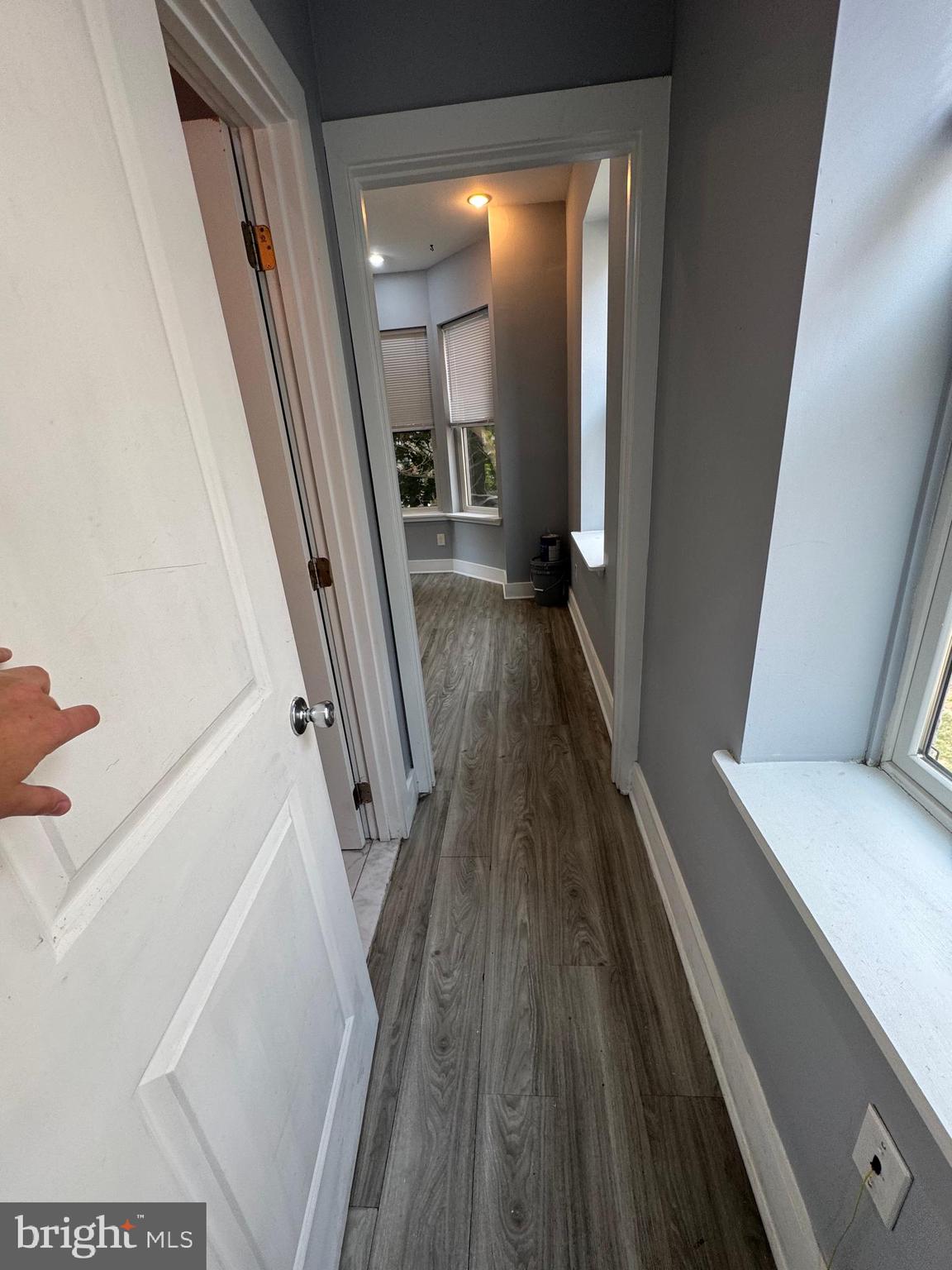 1522 Willington Street, Unit 2 Philadelphia, PA 19121 - Photo 17 of 29 a view of a hallway view with wooden floor and staircase