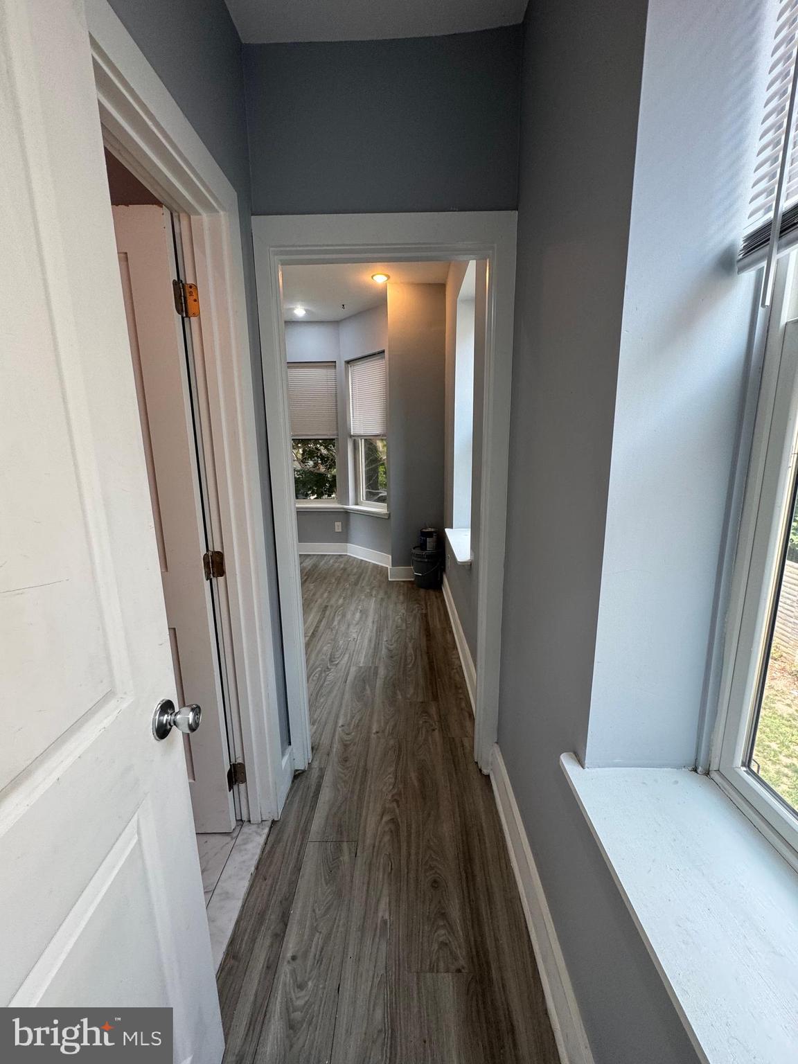 1522 Willington Street, Unit 2 Philadelphia, PA 19121 - Photo 18 of 29 a view of a hallway with wooden floor and staircase
