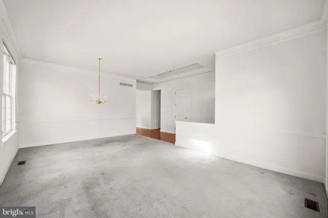 a view of empty room