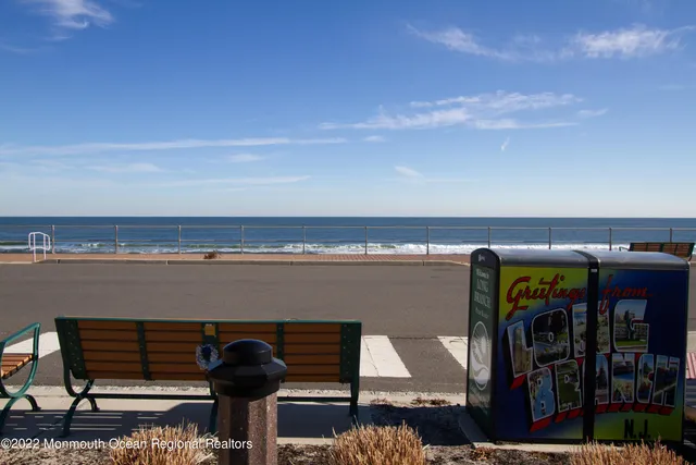a view of an ocean beach