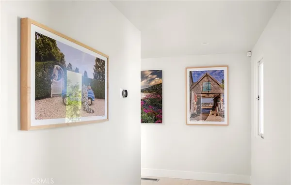 a view of painting on the wall