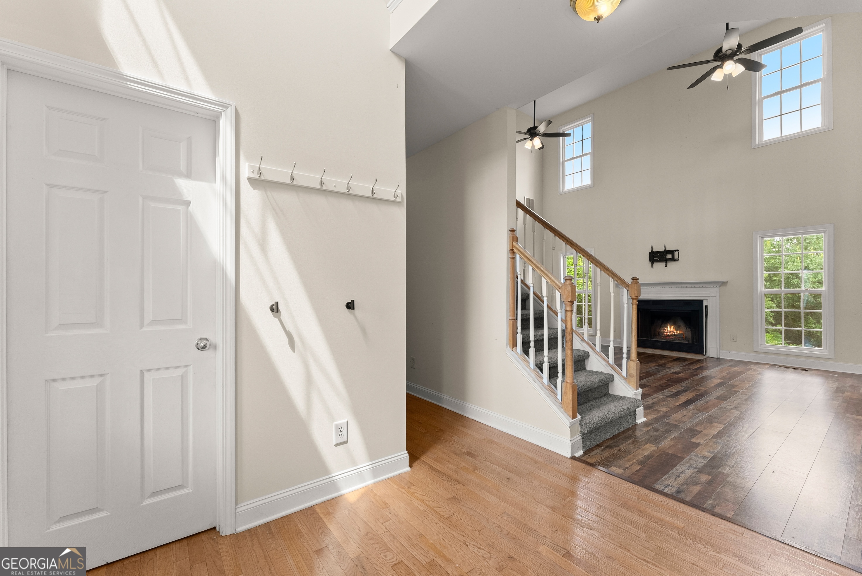 930 Heads Ferry Road Cornelia, GA 30531 - Photo 5 of 43 wooden floor view with windows and entryway