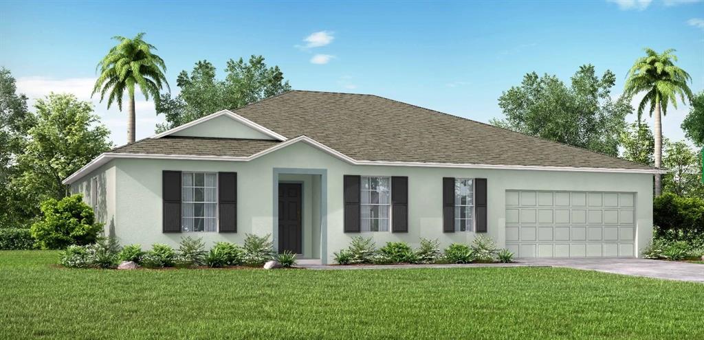 8 Reid Place Palm Coast, FL 32164 - Photo 1 of 1 a view of a house with a yard and palm trees