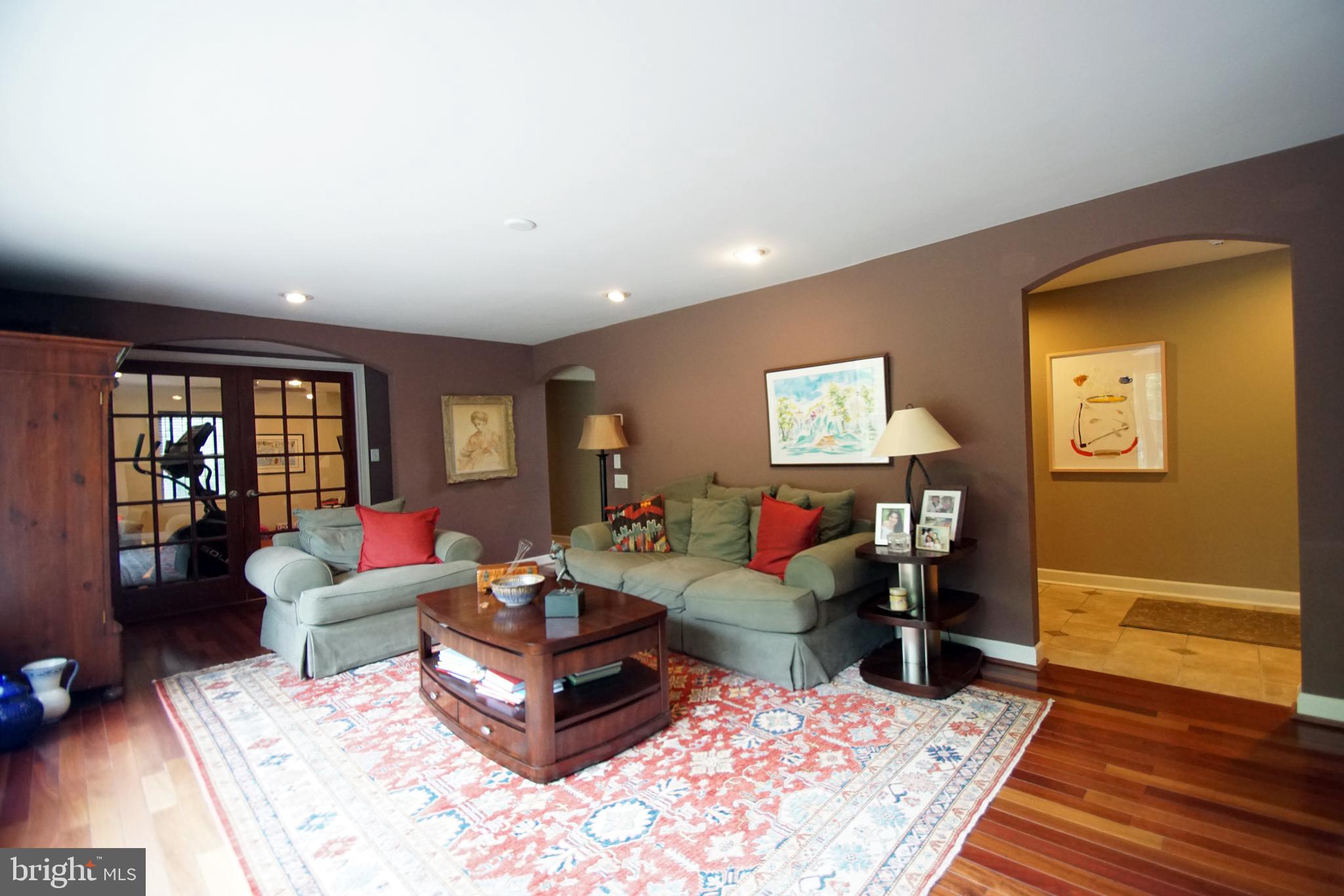 500 North Spring Mill Road Villanova, PA 19085 - Photo 5 of 35 living room with brazilian cherry floors