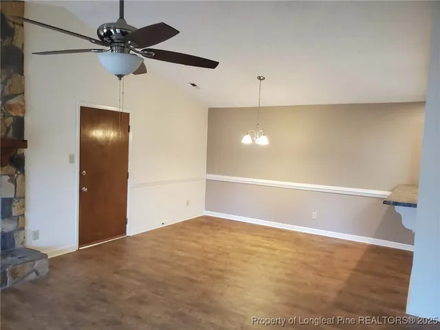 a view of an empty room