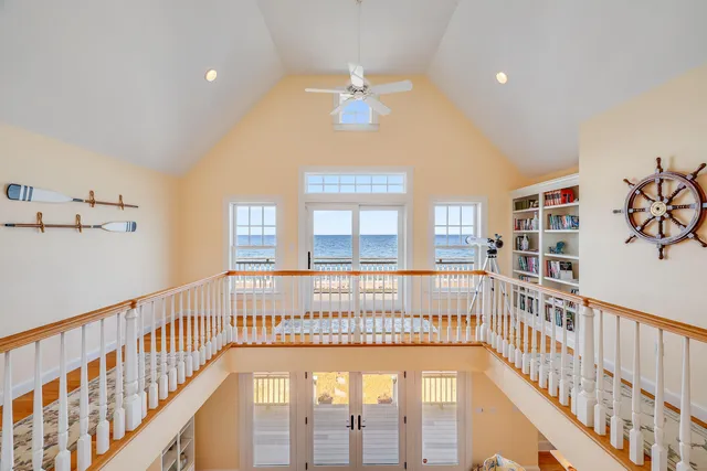 a view of an entryway with a staircase