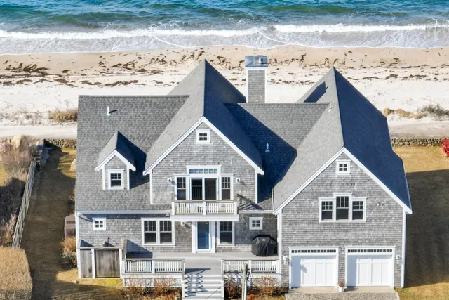 a view of a house with a lake view
