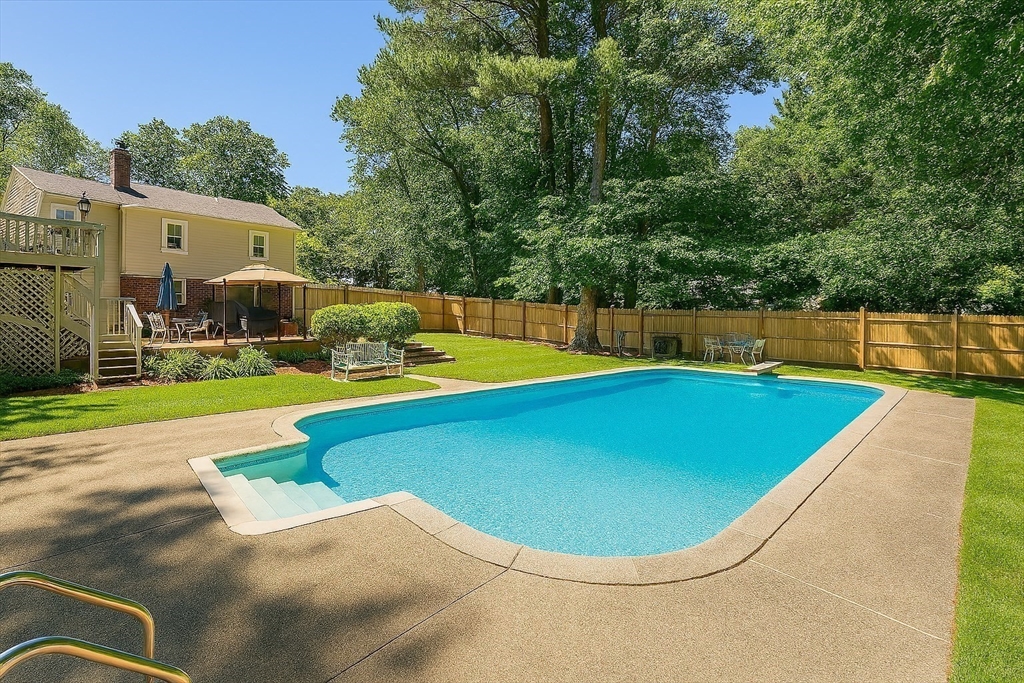 70 Bardin Street Hanover, MA 02339 - Photo 4 of 29 a view of a swimming pool with a backyard