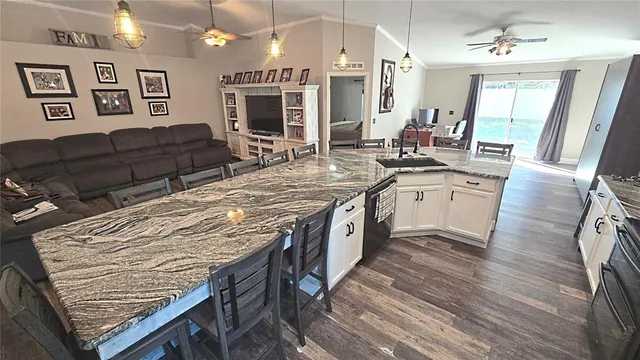 a view of backyard with green space