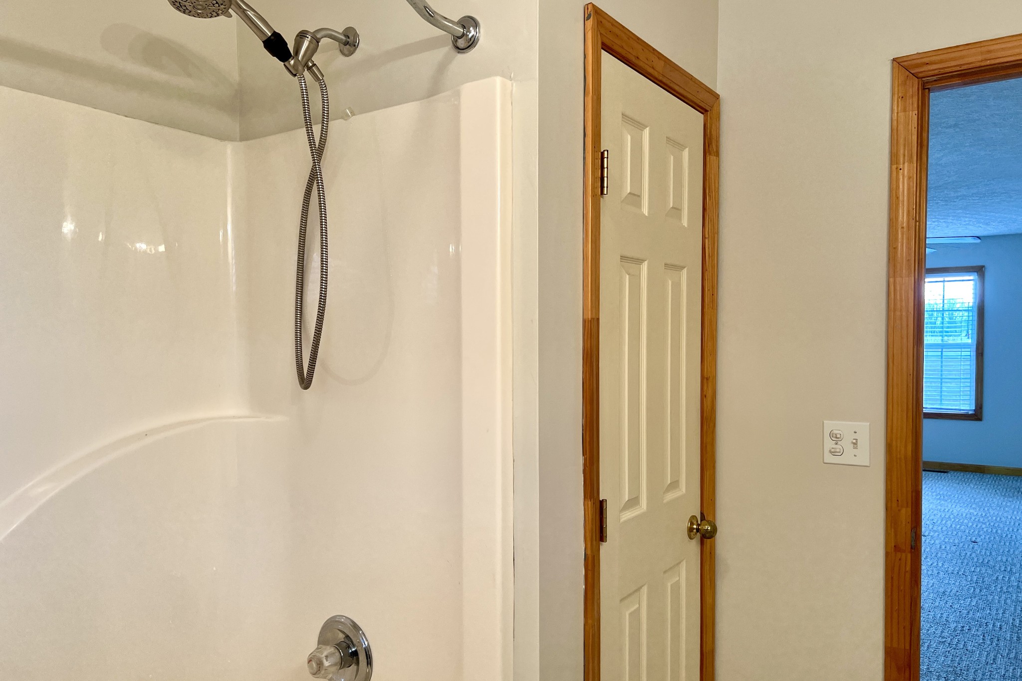 5145 Blackjack Road Franklin, KY 42134 - Photo 14 of 28 a bathroom with a shower and a glass door