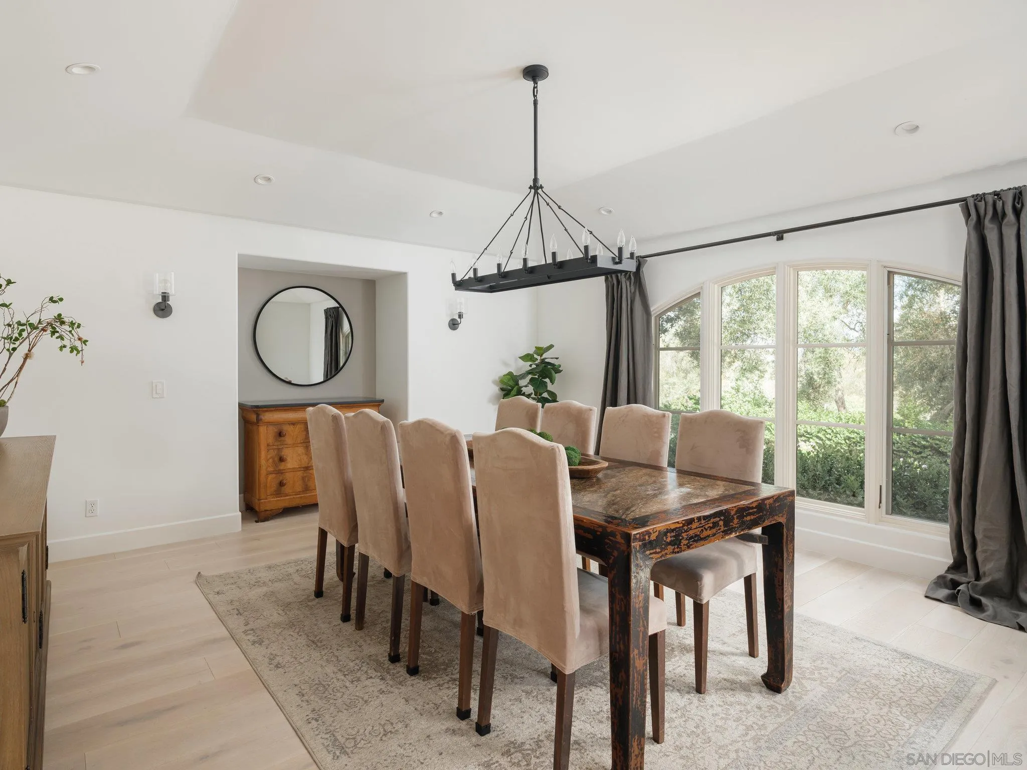 16338 Via Del Alba Rancho Santa Fe, CA 92067 - Photo 34 of 46 a view of a dining room with furniture window and outside view