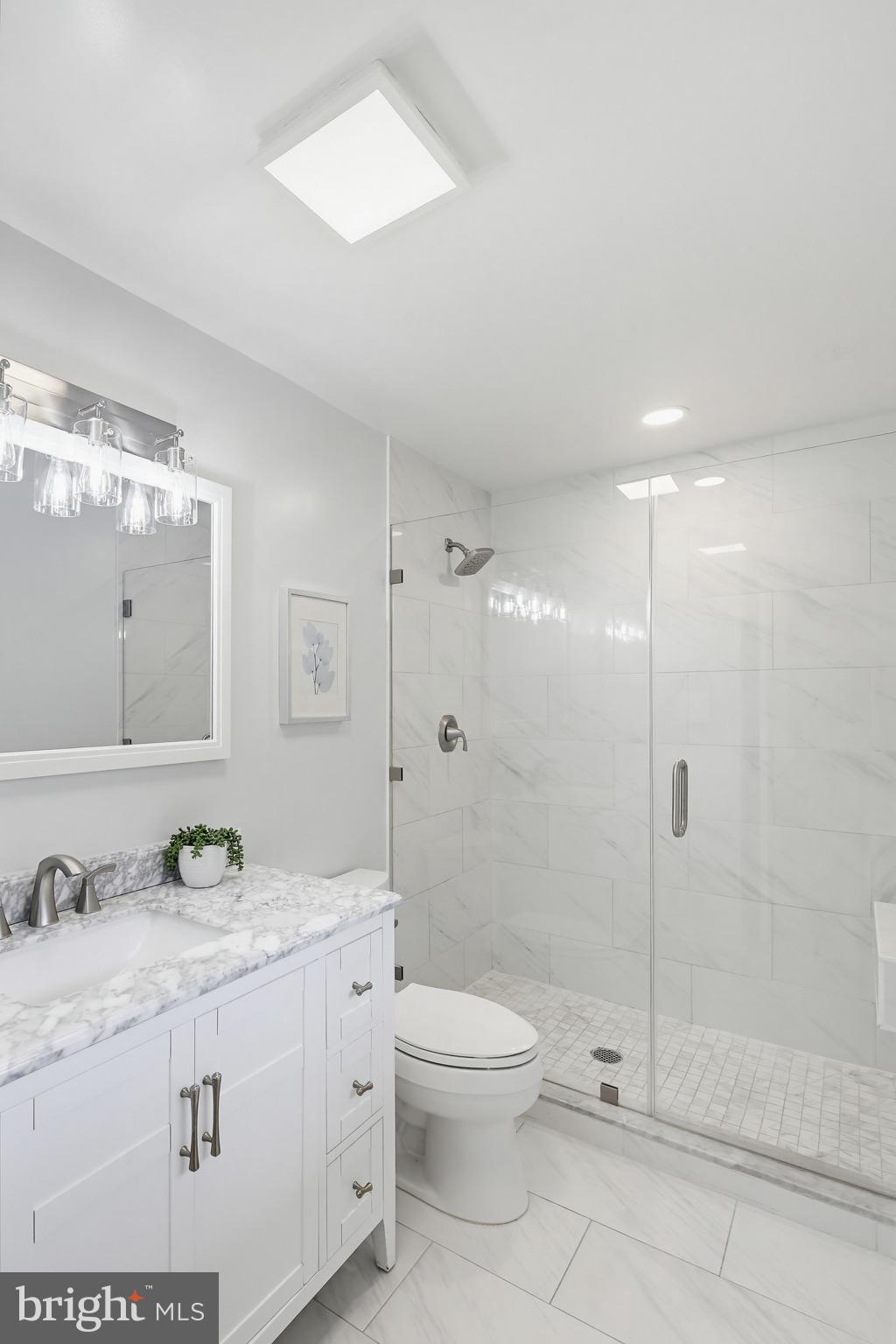 6702 Whitegate Road Clarksville, MD 21029 - Photo 20 of 52 Sleek modern bathroom oasis.