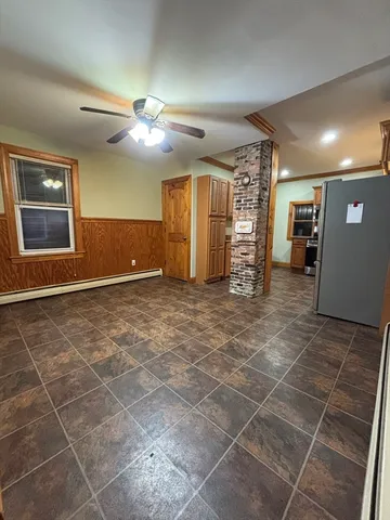 a view of a livingroom with a staircase
