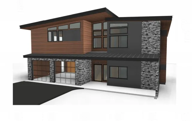 a front view of a house