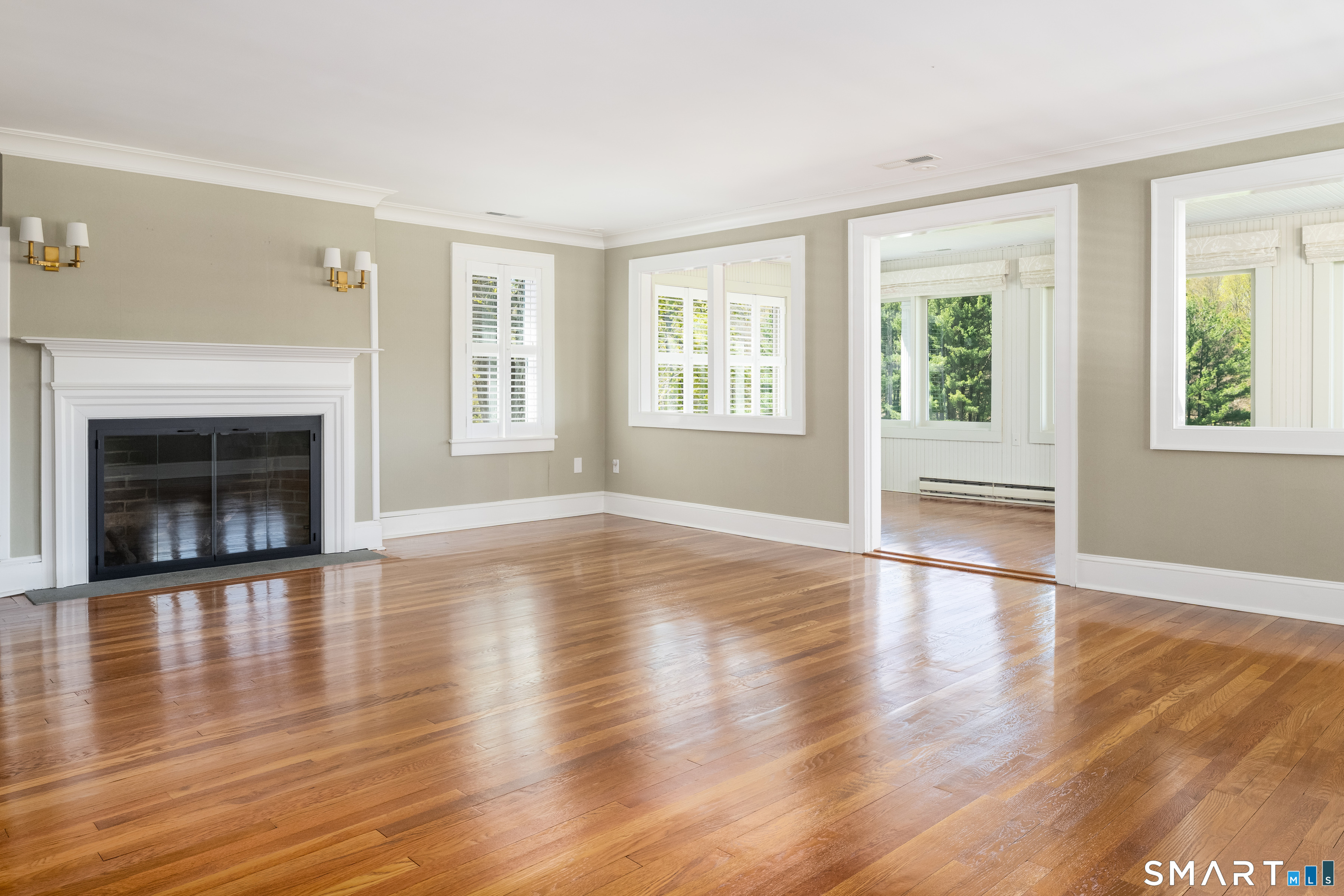 155 Long Ridge Road Danbury, CT 06810 - Photo 32 of 40 Unfurnished, the room proportions and fireplace reveal the scale of the private primary wing.