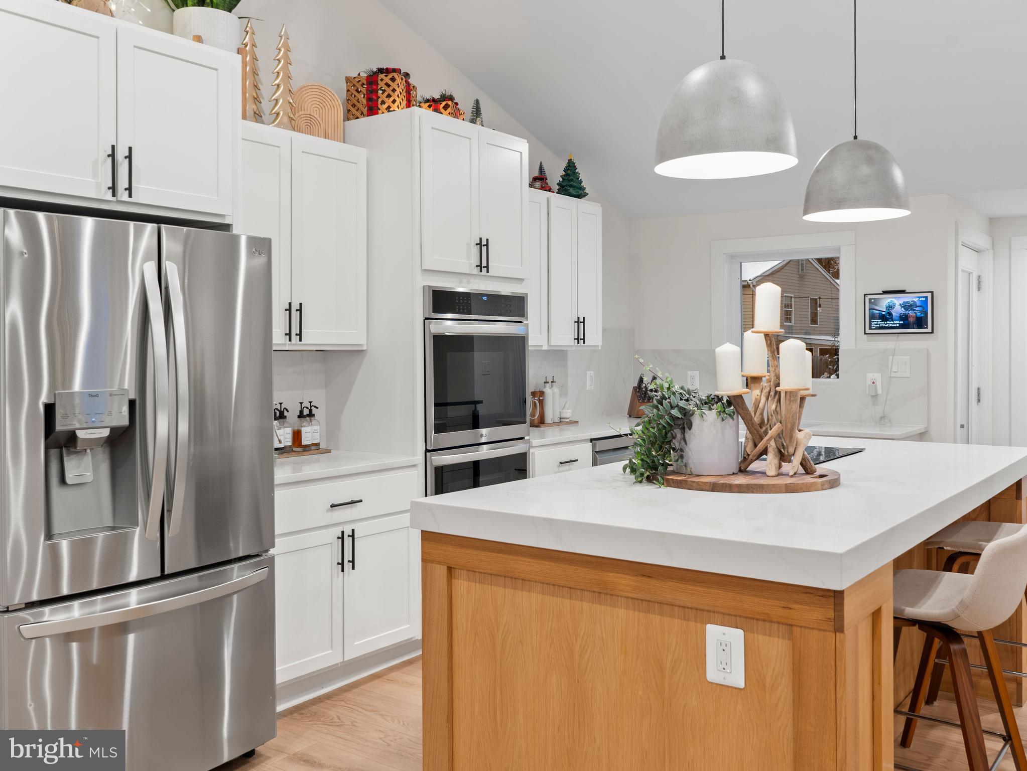 428 Royal Beach Road Pasadena, MD 21122 - Photo 5 of 42 Gourmet kitchen featuring custom white oak island