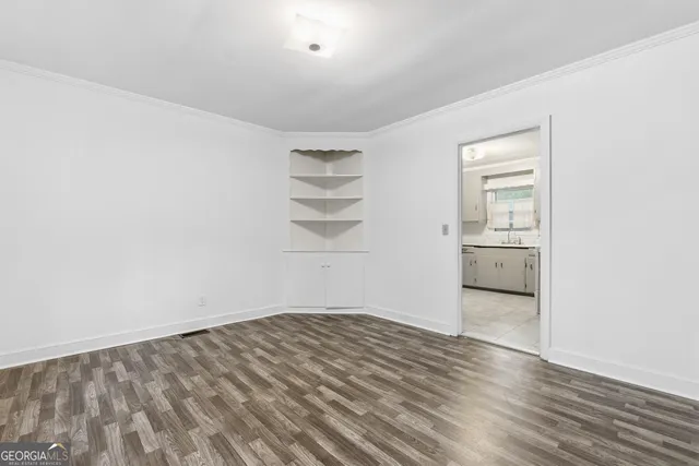 wooden floor in an empty room