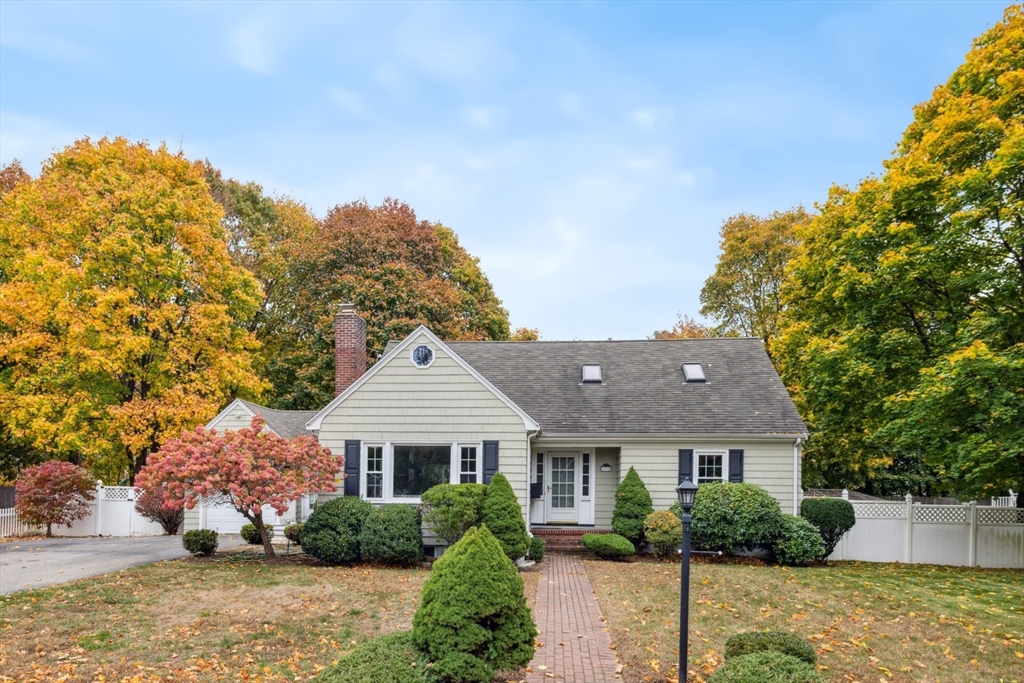 front view of a house with a street