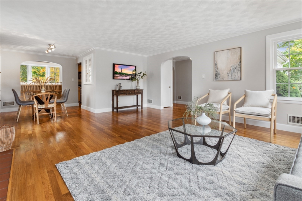 16 Meriam Street Wakefield, MA 01880 - Photo 5 of 42 a living room with furniture and a wooden floor