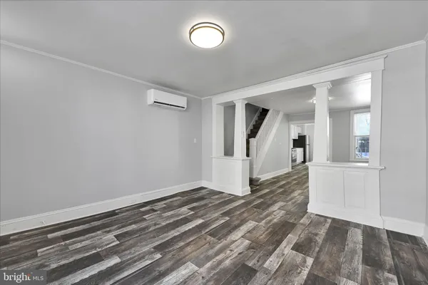wooden floor in an empty room