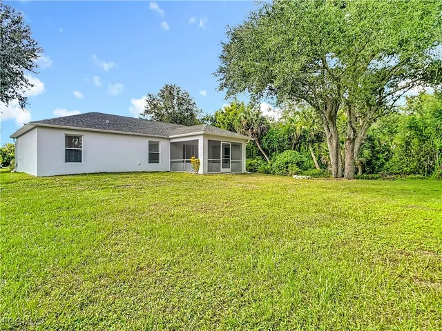 a house view with a garden space