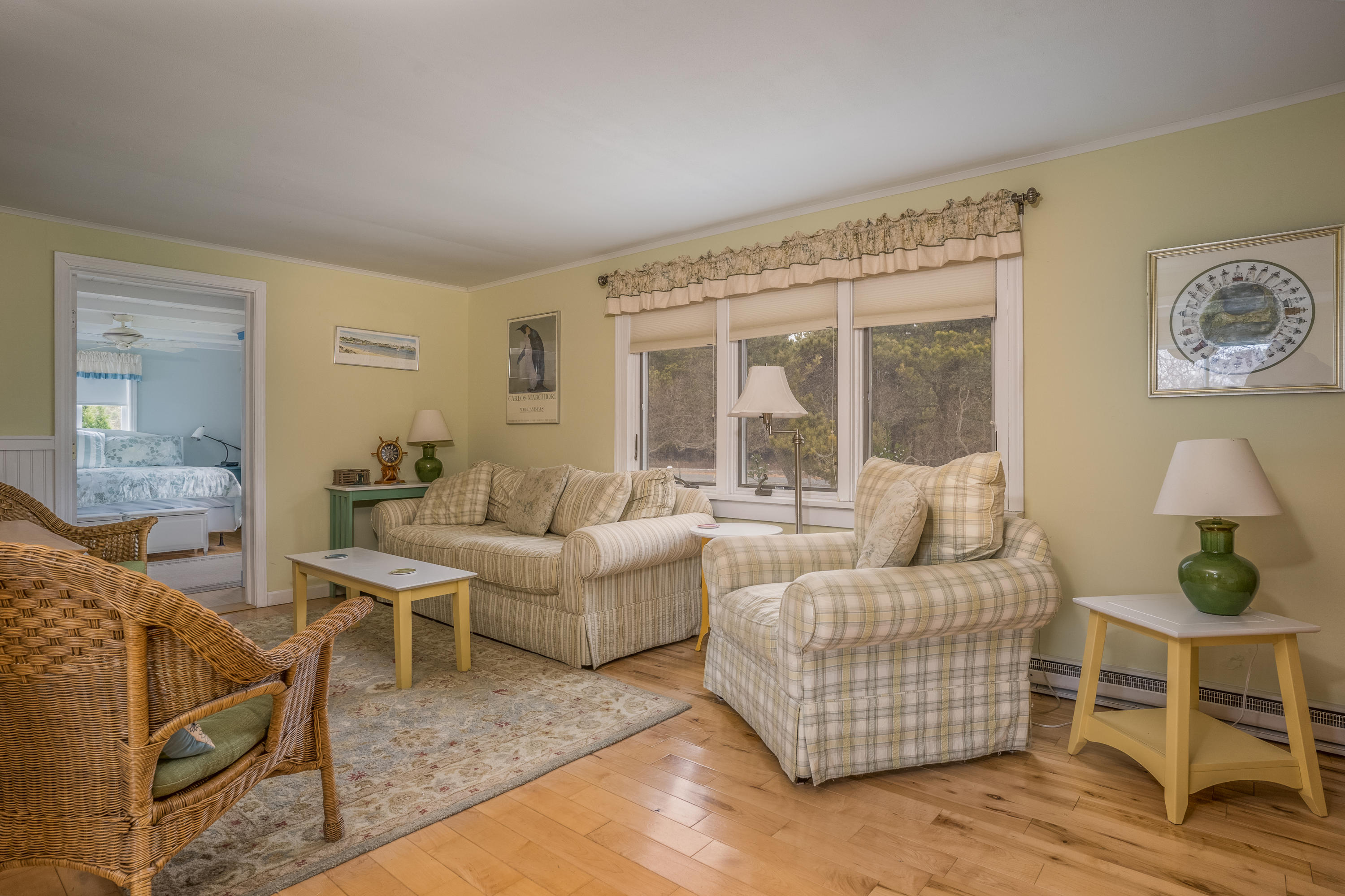 11 Bay View Drive Truro, MA 02666 - Photo 9 of 16 a living room with furniture and a large window