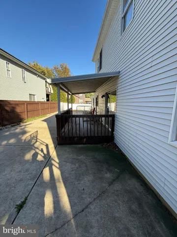 a view of yard from deck