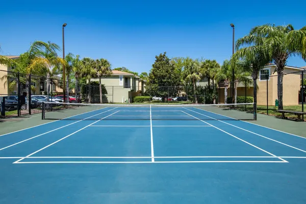 a view of a tennis court