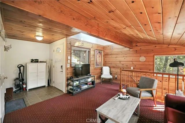 a room with furniture