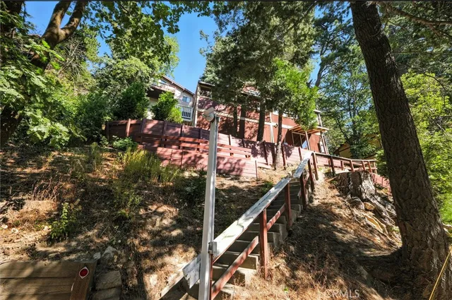 a view of outdoor space and deck