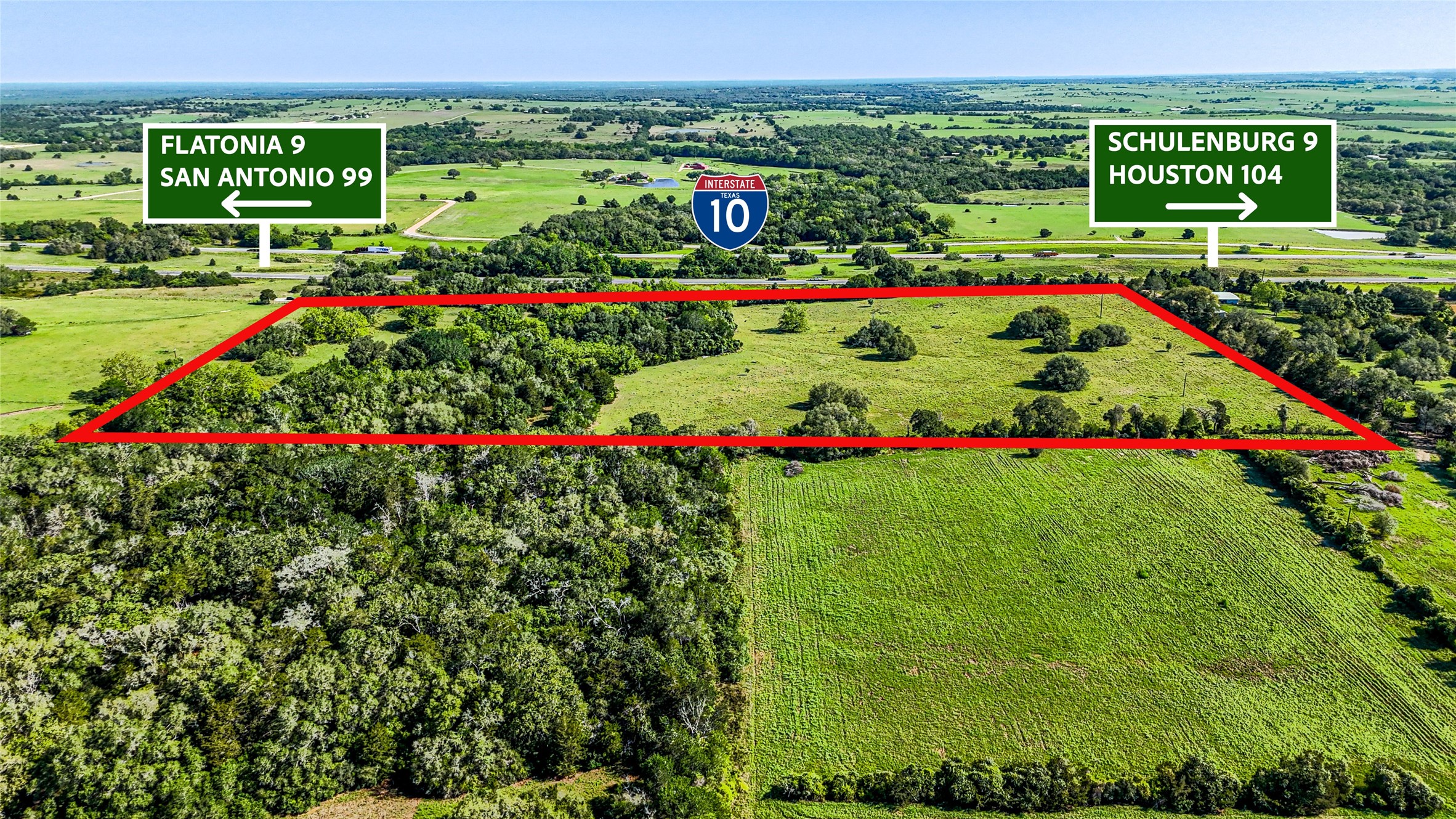 IH-10 Feeder Road Schulenburg, TX 78956 - Photo 1 of 11 Peaceful location to raise some cattle or build your dream home.