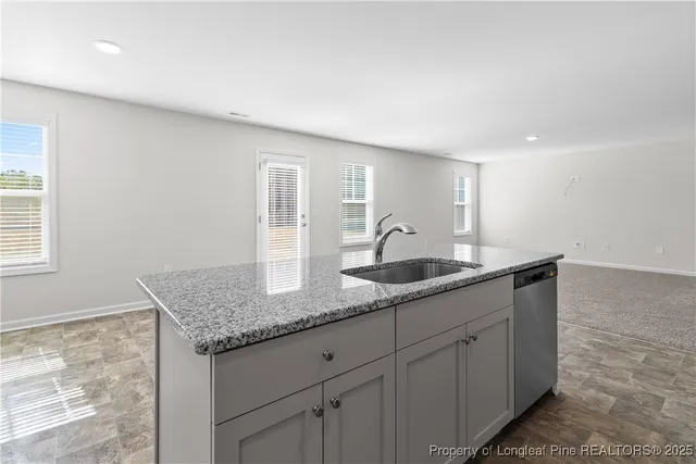 a room with washing machine