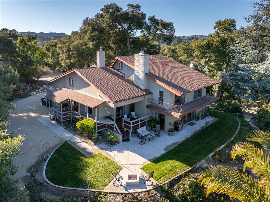 3600 Maricopa Road Atascadero, CA 93422 - Photo 1 of 1 Aerial View With Patio and lawn area