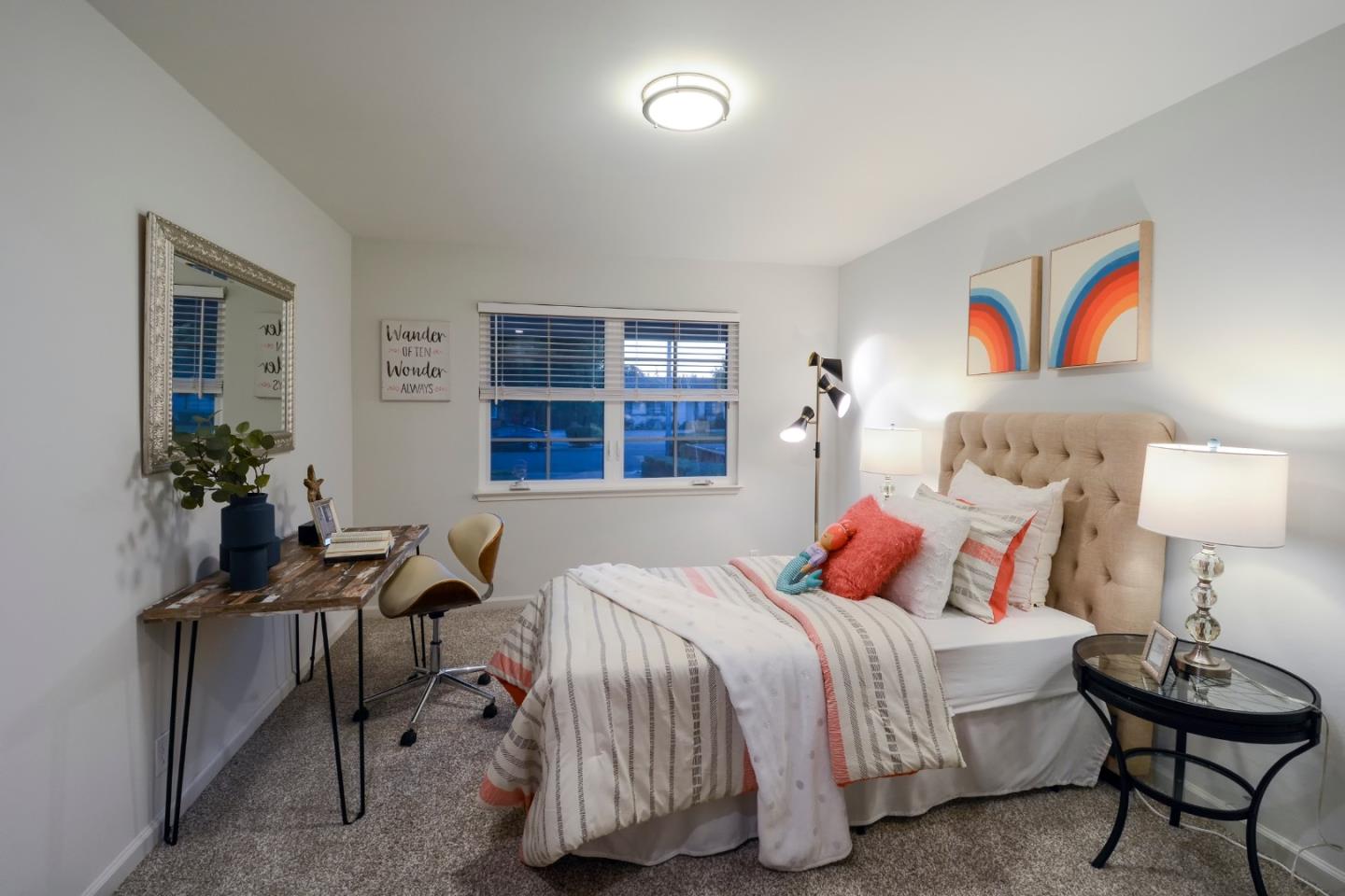 10166 Bonny Drive Cupertino, CA 95014 - Photo 26 of 46 a bedroom with a bed and a bookshelf in it