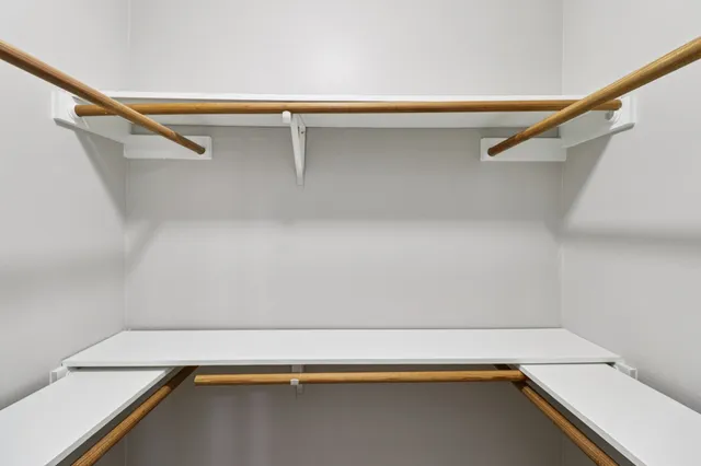 a close up view of racks