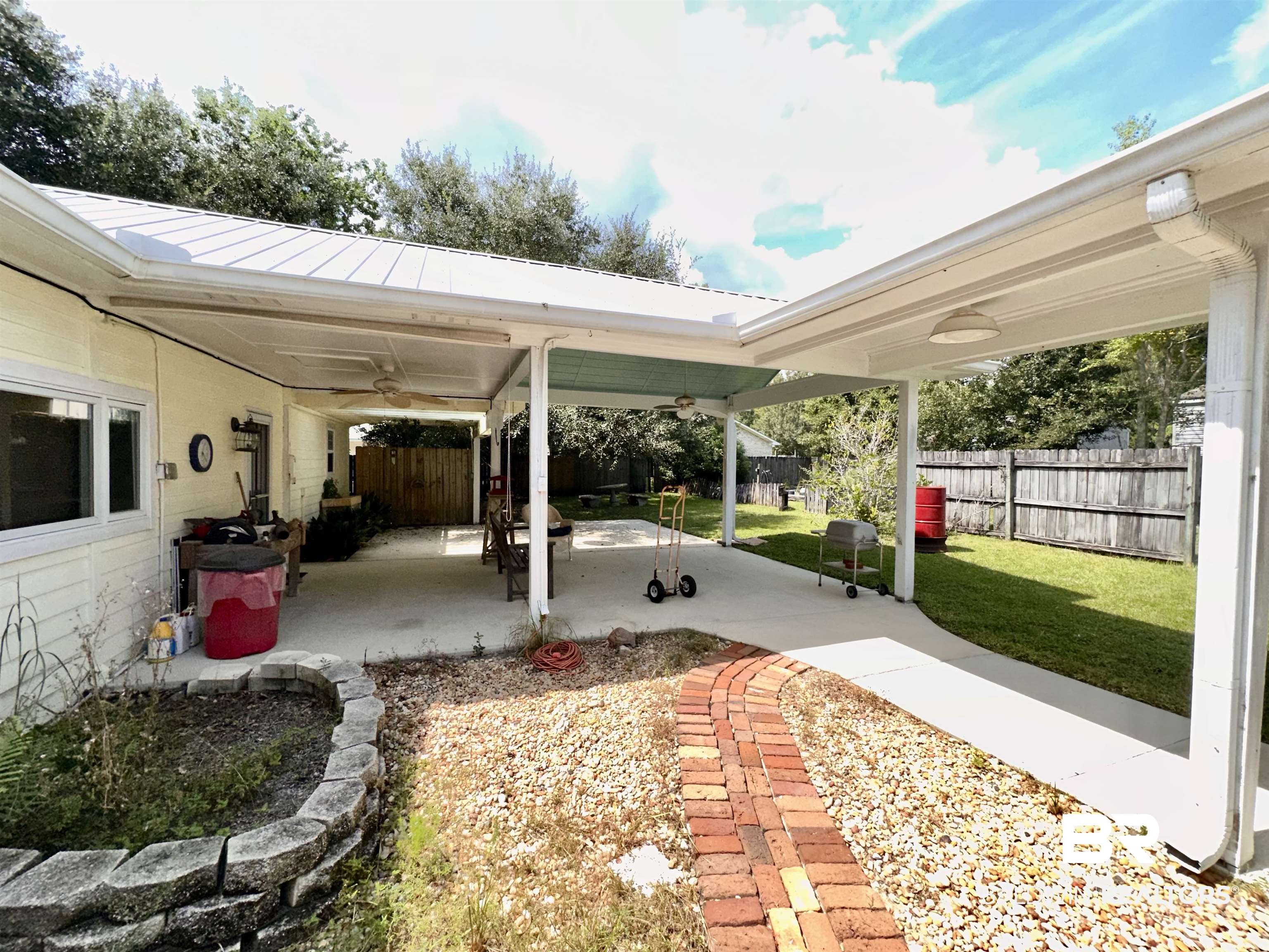9101 Coronada Road Elberta, AL 36530 - Photo 22 of 27 View of patio / terrace featuring a ceiling fan