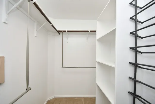 a view of walk in closet