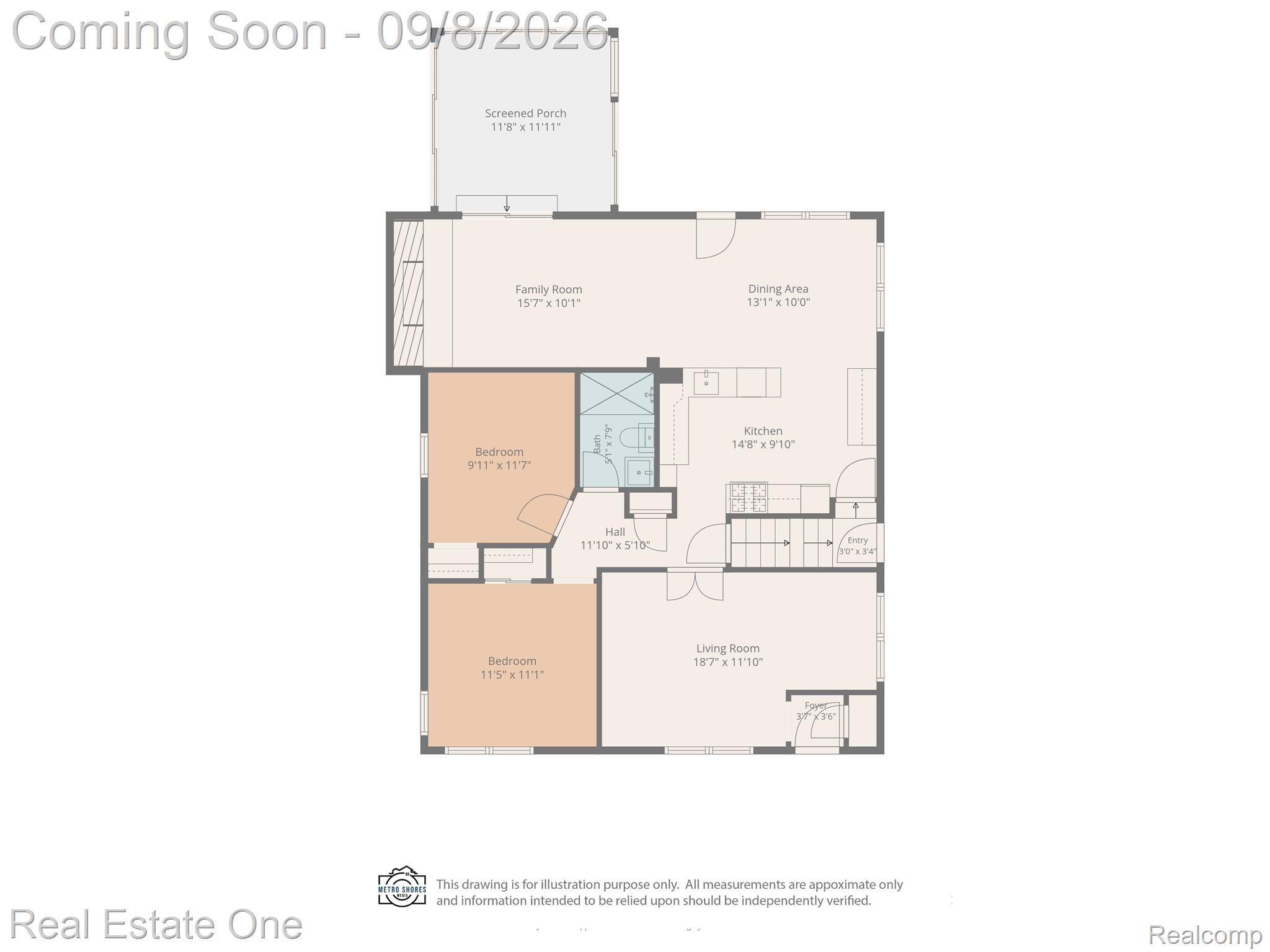 7961 Merrick Street Taylor, MI 48180 - Photo 37 of 39 Floor plan