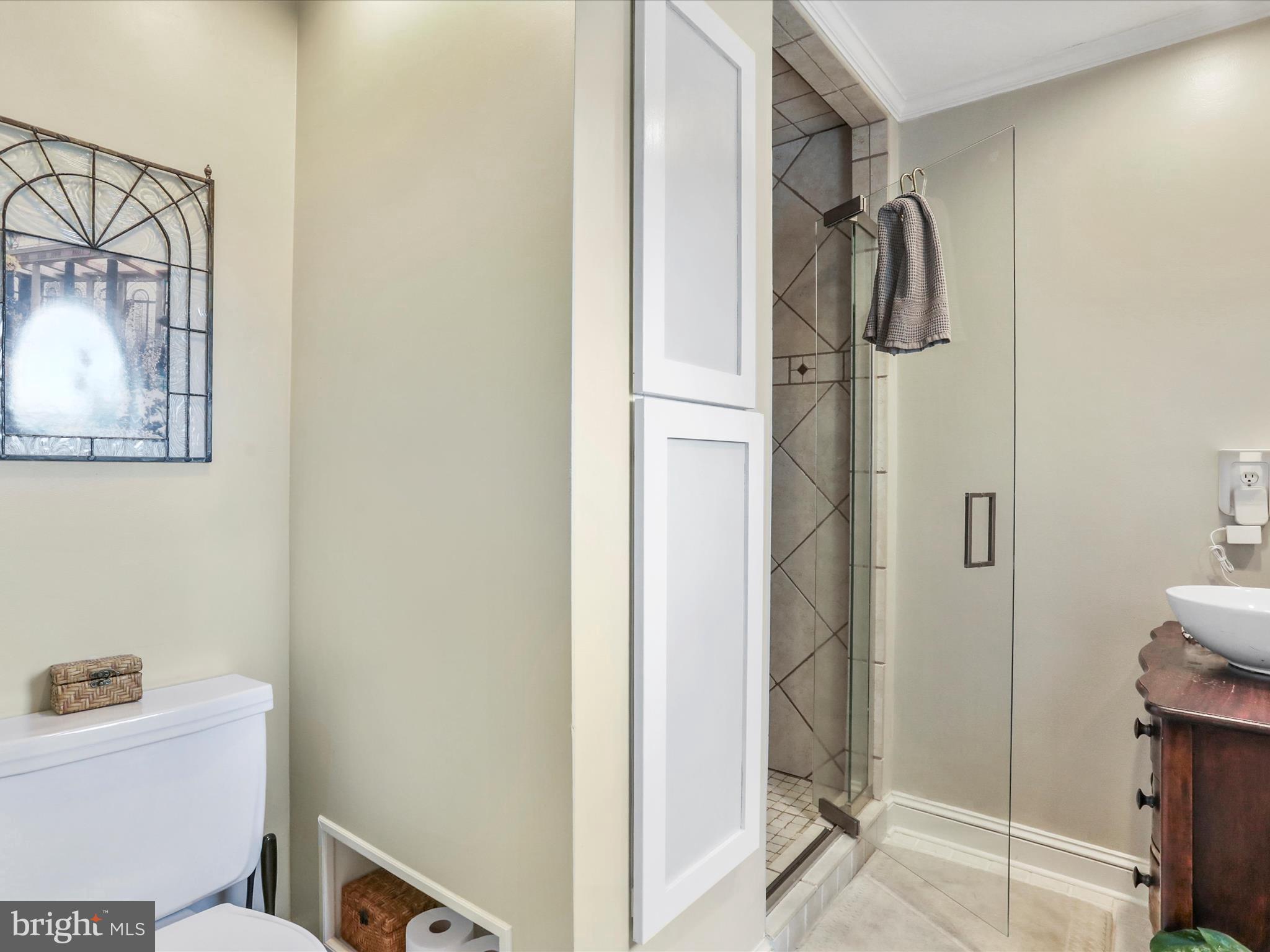 14946 Charmian Road Blue Ridge Summit, PA 17214 - Photo 30 of 56 a bathroom with a shower and a sink
