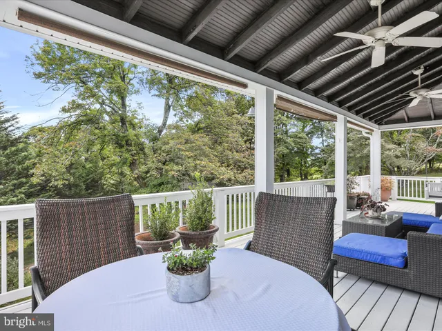 a view of a two chairs in the roof deck