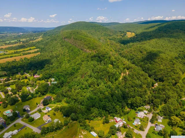 a view of an ocean from a yard