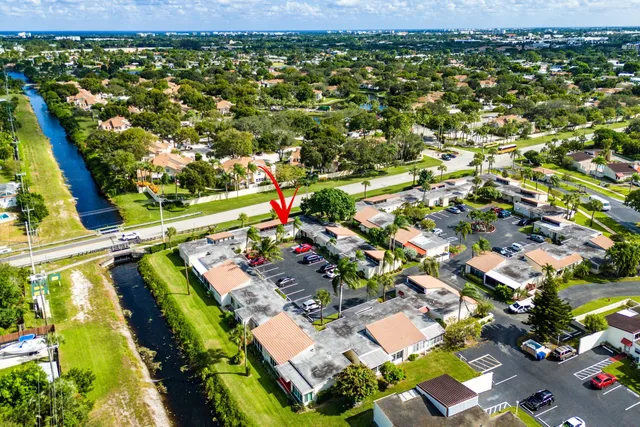 aerial view of a house