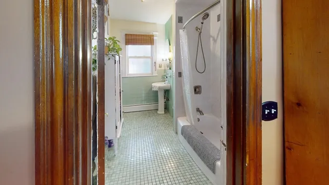a view of a bathroom