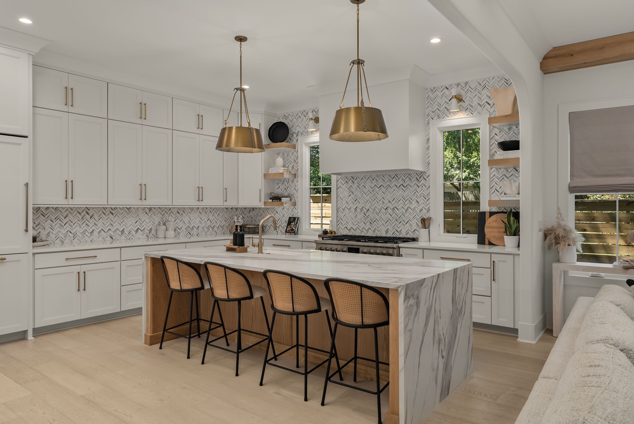 4909 Dakota Avenue Nashville, TN 37209 - Photo 12 of 39 a kitchen with white cabinets and white appliances